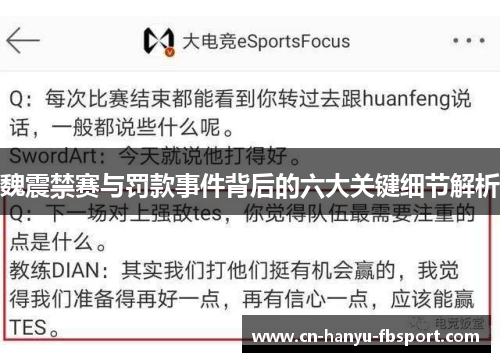 魏震禁赛与罚款事件背后的六大关键细节解析